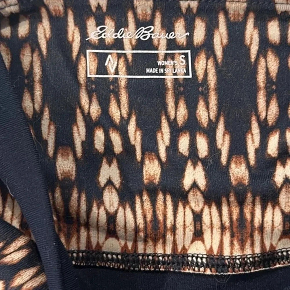 Eddie Bauer Travex Knit Geometric Cross Back Maxi Sun Dress Size Small Summer - Picture 6 of 8